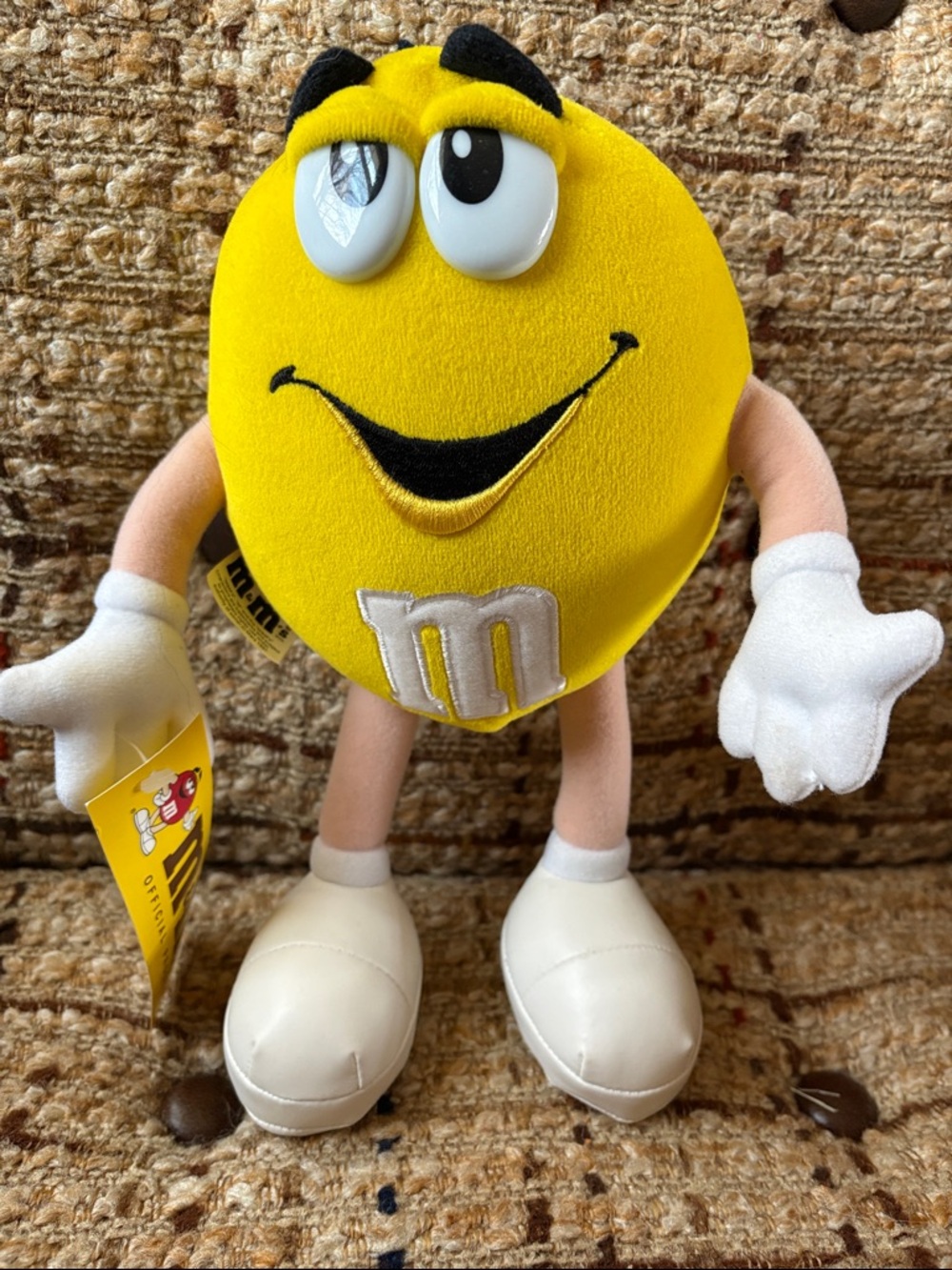 M&M'S Yellow Plush Character with White Gloves and Shoes